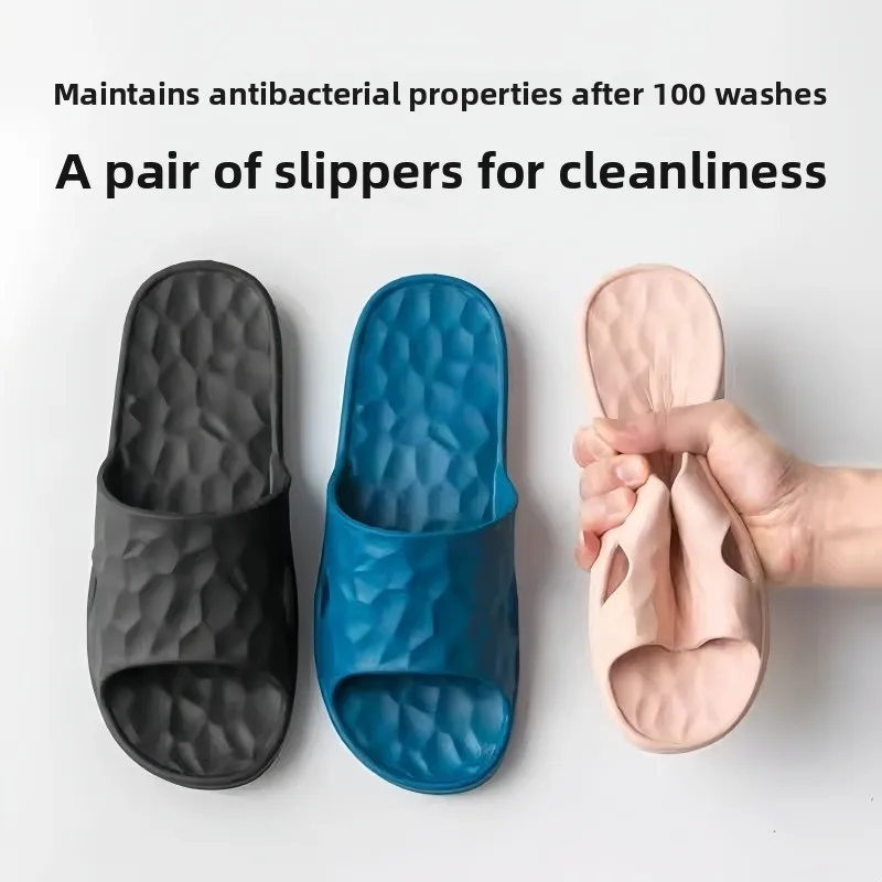 

Soft Bottom Slip-resistant Indoor Slippers for Men And Women Suitable for Wooden Floor Bedroom And Bathroom Easy-to-wear Summ...