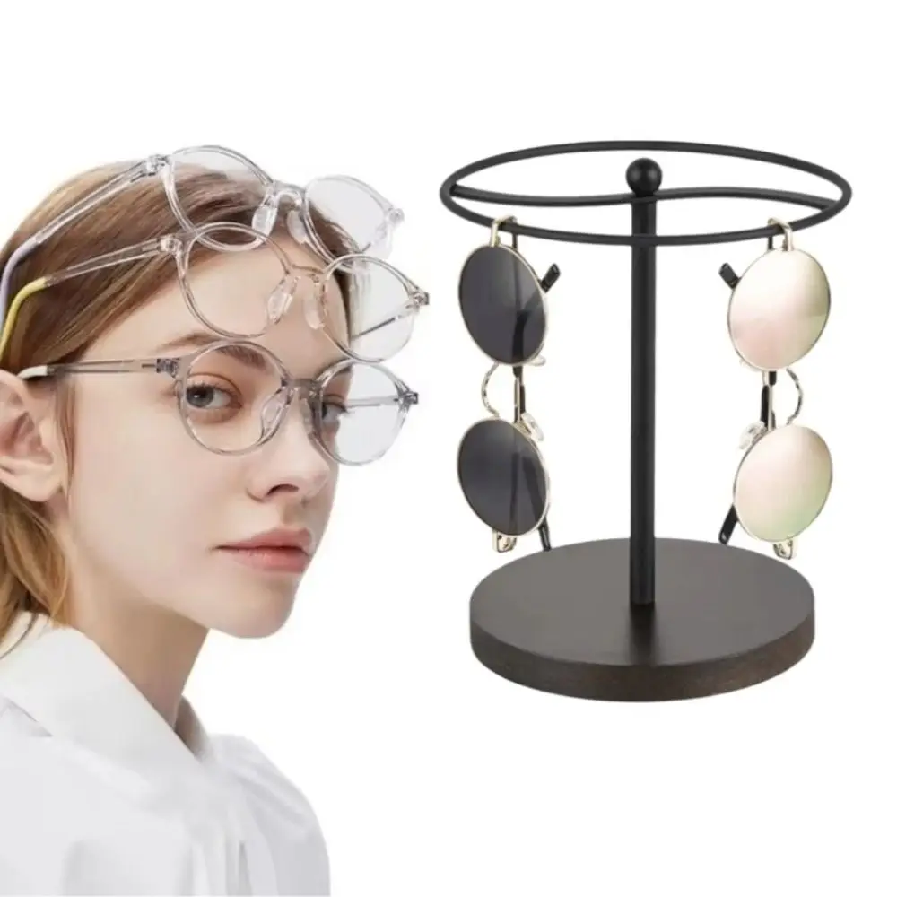 

with Anti-Slip Base Sunglass Storage Holder Space Saving Desktop Eyewear Display Stand Metal Glasses Storage Shelf Bedroom