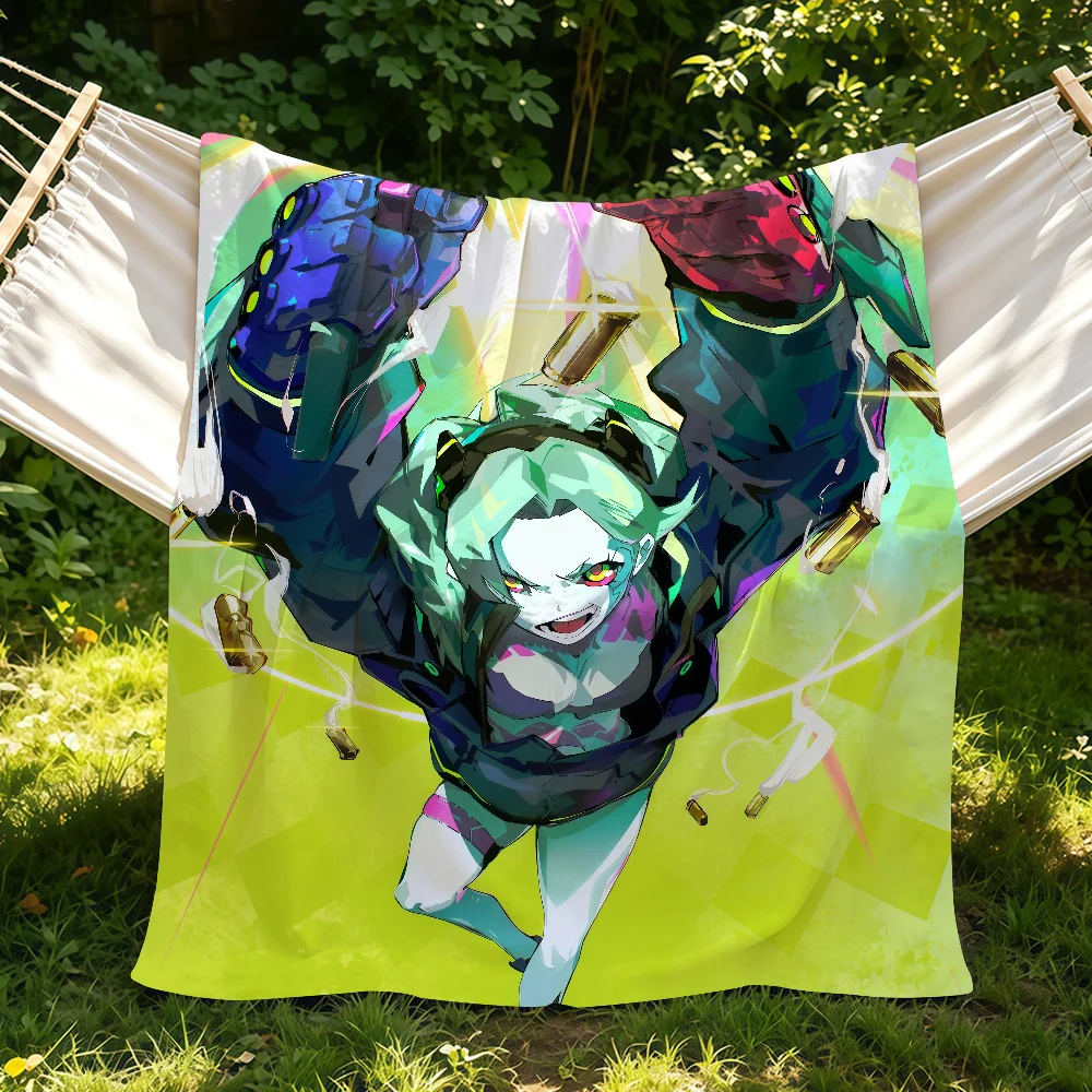 Game Samurai C-cyberpunk Rebecca Blanket Suitable For Sofas Beds Offices Cars Outdoor Travel An Ideal Gift For Friends Family
