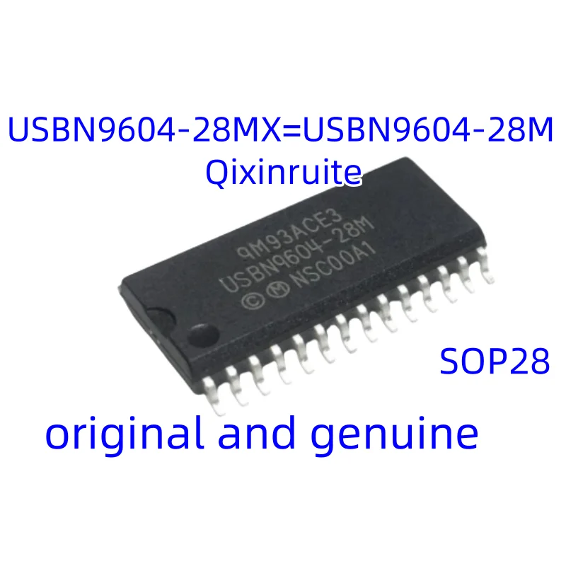 Qixinruite Brand new original USBN9604-28MX=USBN9604-28M SOIC-28-300mil controller USB conversion chip