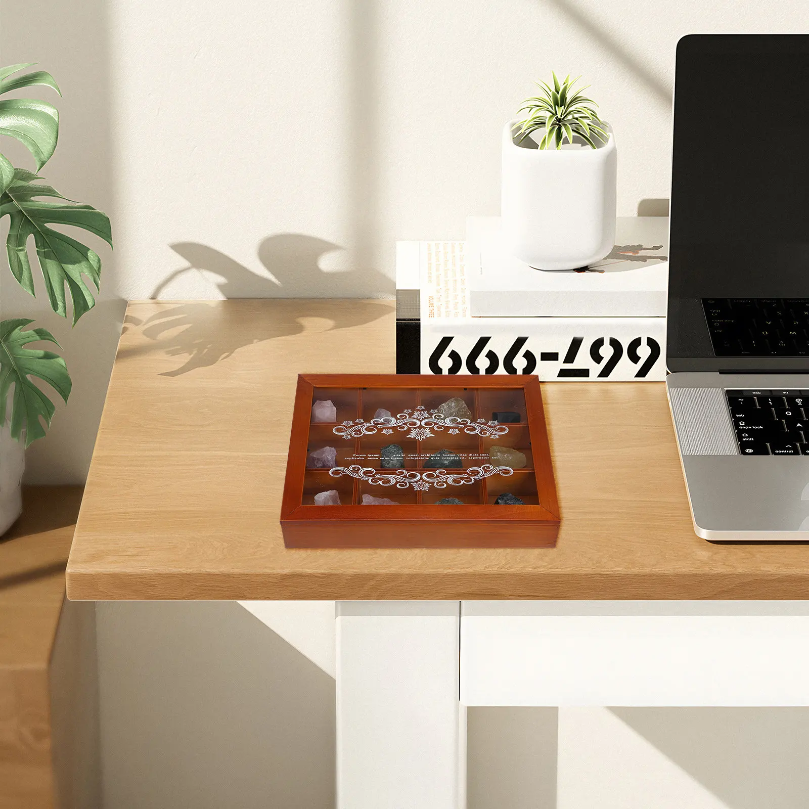 

Retro Wooden Jewelry Storage Box Stable Materials Good Workmanship No Burrs Earrings Necklaces Bracelets Display Home Bedroom