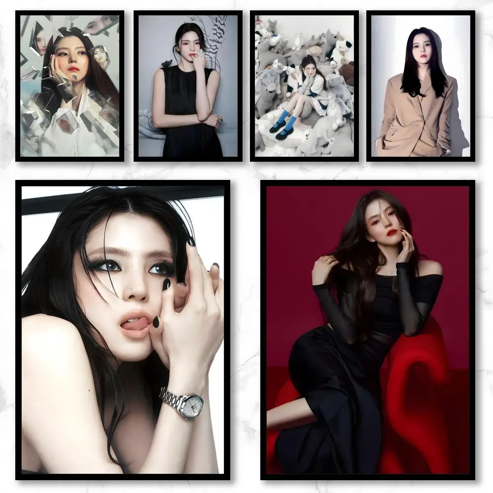 Celebrity H-Han So-hee Poster Premium Art Wall Decor, Simple Ornament for Living and Leisure Areas