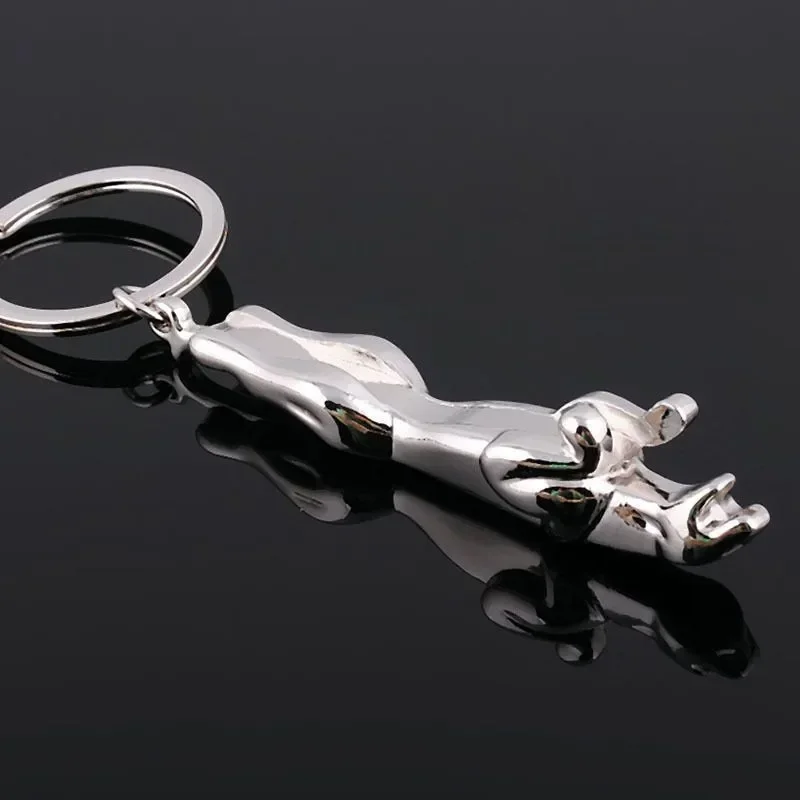 NEW Fashion Car Auto Logo Jaguar Keychain Stylish Alloy Leopard