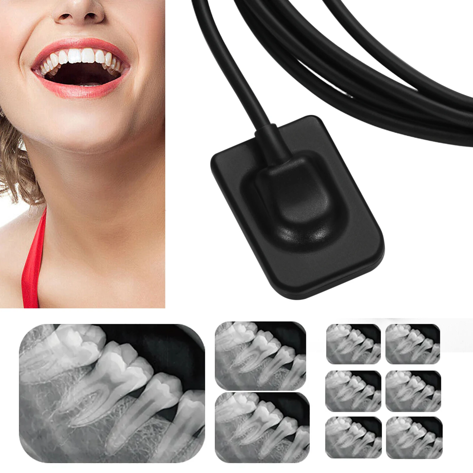 Dental Ray X Image System Digital Rayos Sensor Fit TWAIN Drive + Holder 1/1.5/2