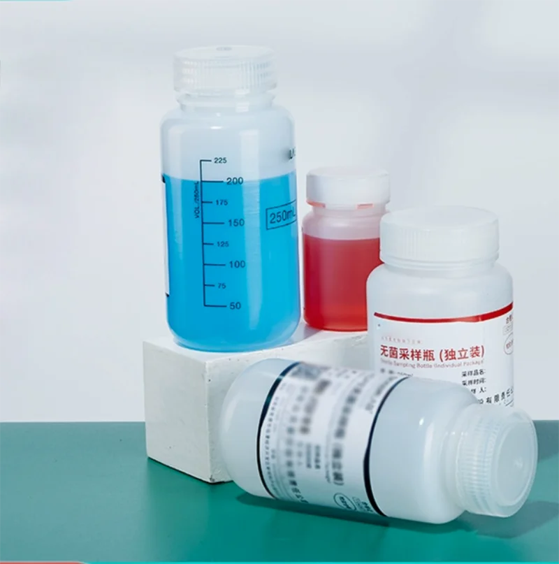 

Sterile sample bottle Water sample soil sample bottle Sample bottle Plastic sterilized bottle pe reagent bottle