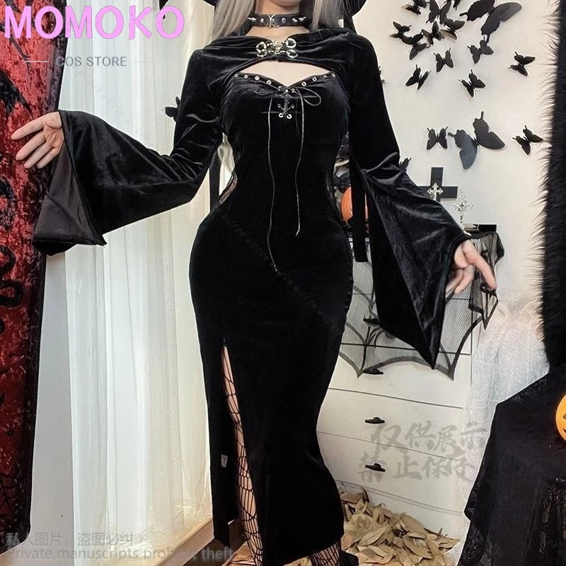 Anime Hexe Cosplay Kostüm Europa Und Amerika Dark Nonne Tutor Sexy Frau JK Kleid Lolita Retro Halloween Party Vampire Uniform