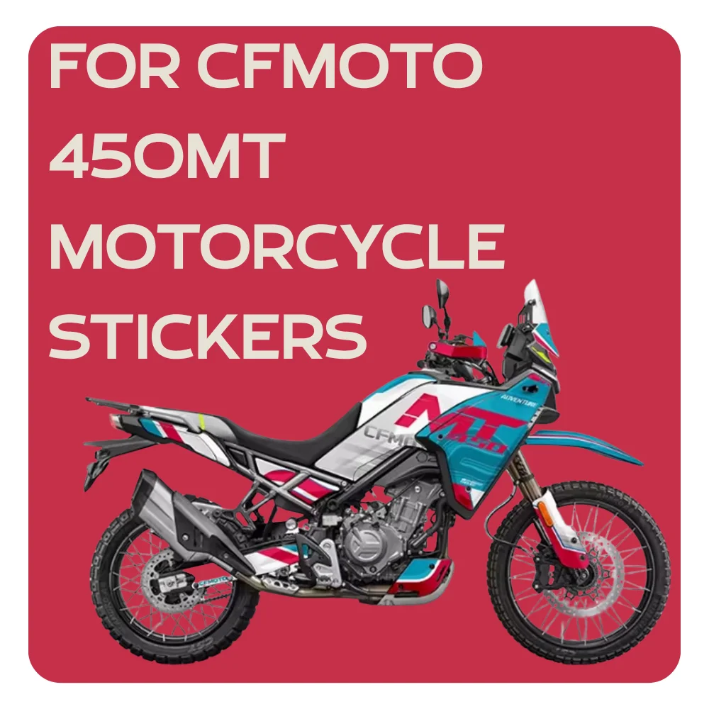 For CFMOTO 450MT Motorcycle Full Body Floral Protective Wrap PVC Stickers Decoration Kit Waterproof Scratch Resistant CF450MT