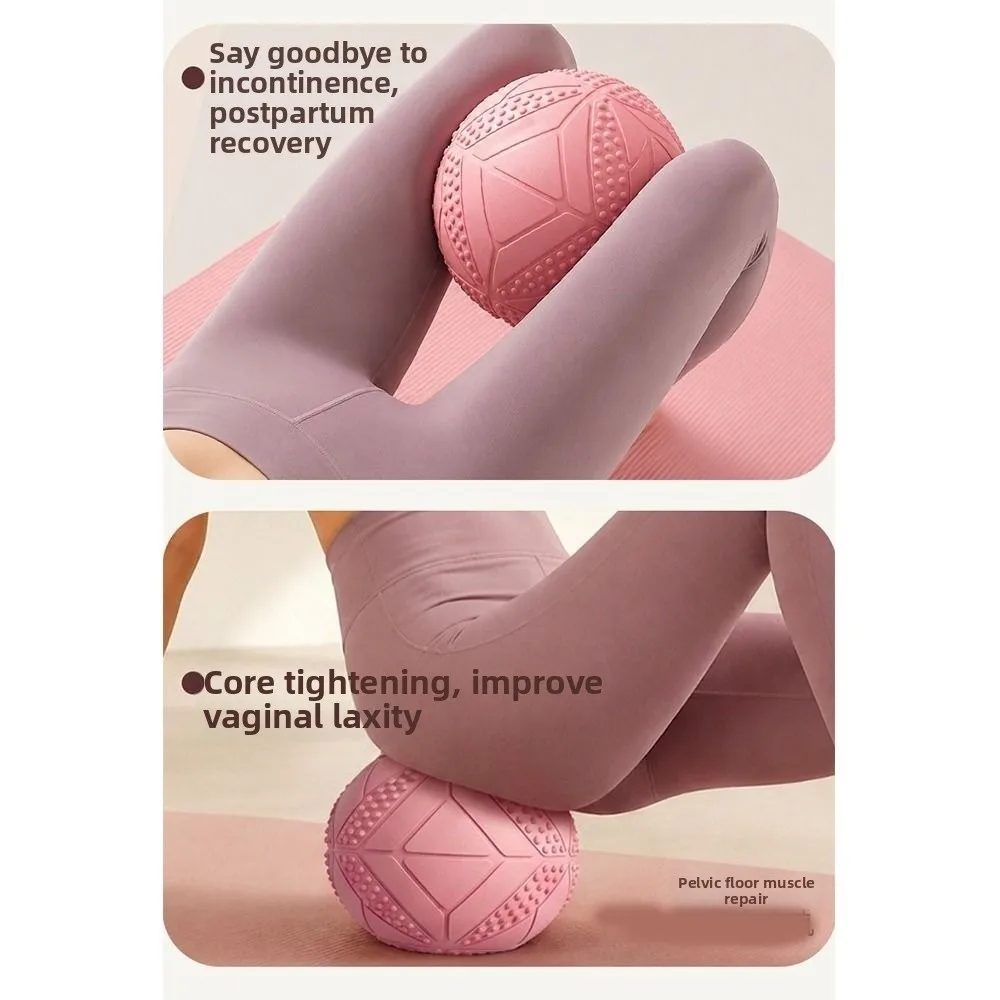 25 CM Abdominal Pressure Ball Anti Burst Slip Resistant Yoga Pilates Ball Inflatable Thickened Fitness Balance Ball Women