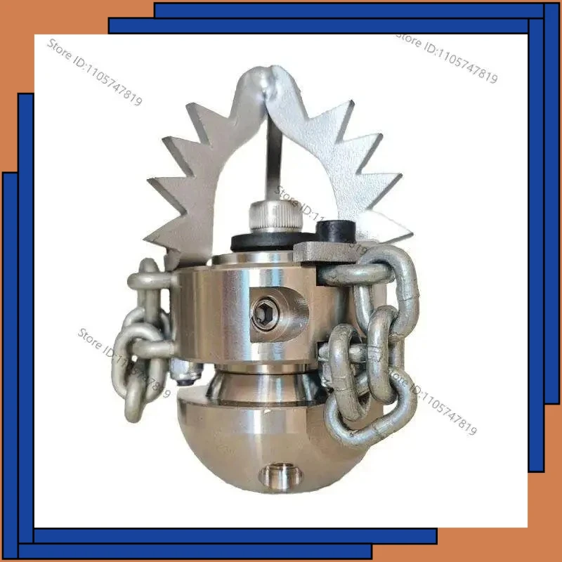 High pressure stainless steel sewer dredging and cleaning rotary nozzle