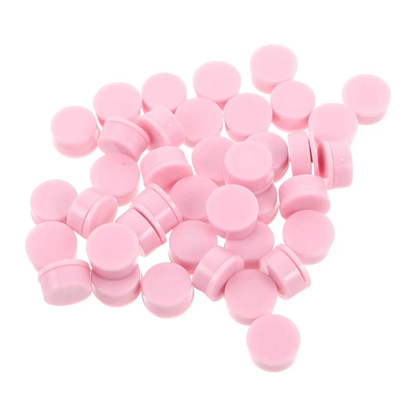 40Pcs Nail Art Rotating Charm Bearings Pink Plastic Rotary Shaft Spinner High-Speed Mini Bearings for DIY 3D Nail Design Jewelry