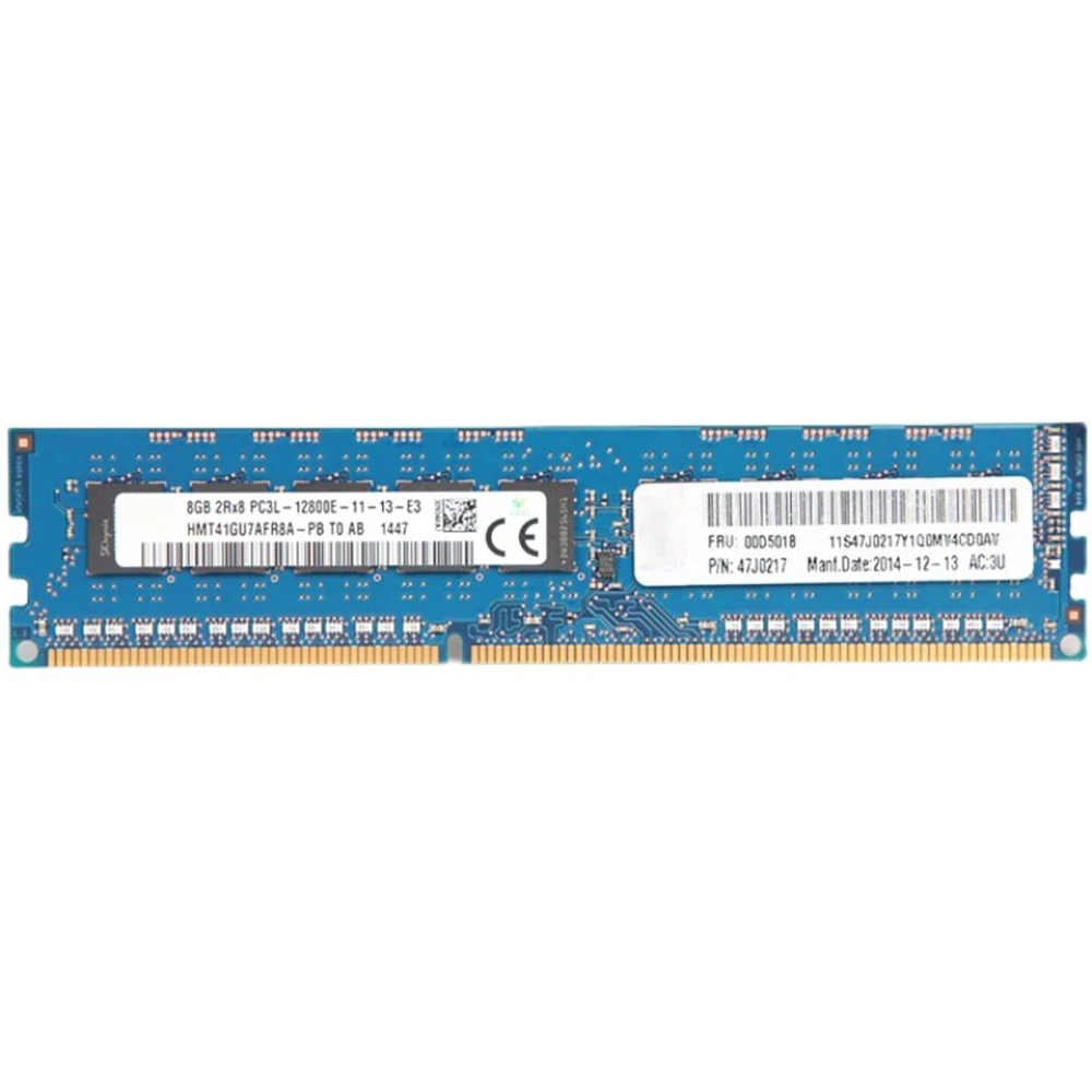 1 pcs For IBM X3200 M3 X3250 M4 Memory 8G  ECC RAM High Quality Fast Ship 8GB 2RX8 DDR3L PC3L-12800E 1600