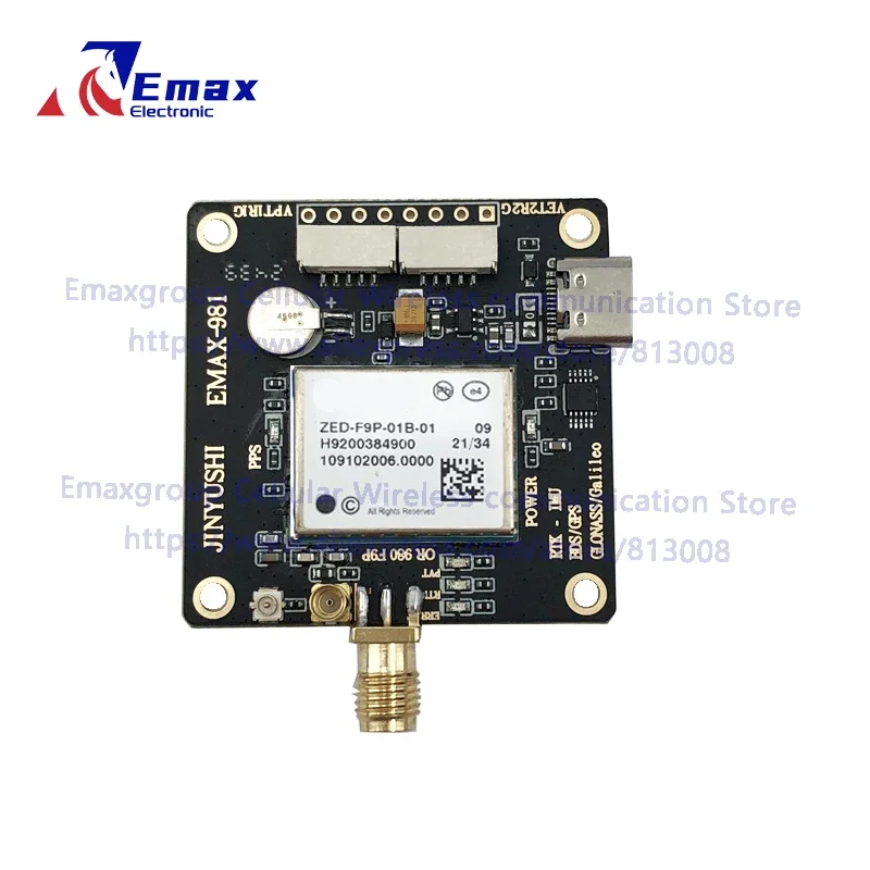 

EM-981DM UM981 UM980 ZED-F9P Основная плата Модуль разъема SMA с высокоточной антенной EM-500 Приемник RTK GNSS