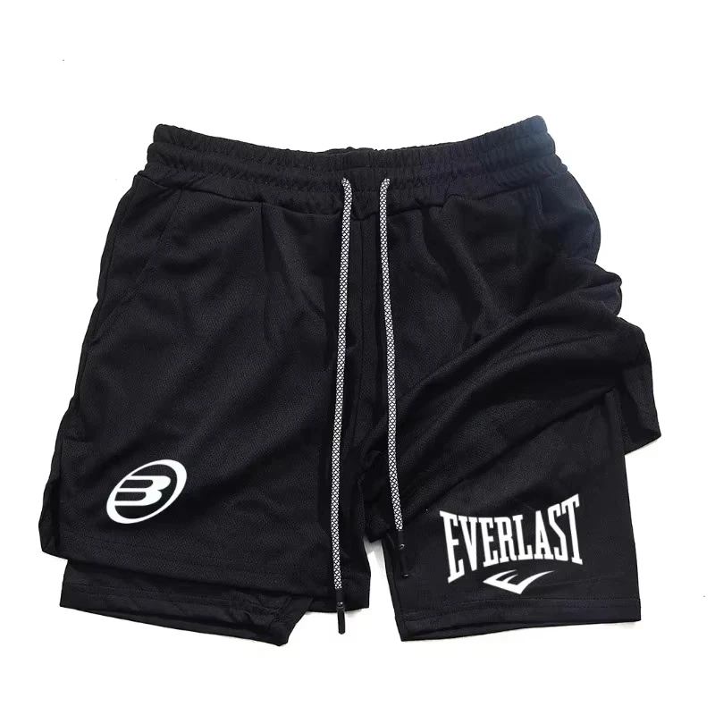 

Men Running Shorts 2 In 1 Double-deck Sport Shorts Sportswear Gym Fitness Short Pants Training Jogging Bottom Men's Clothing