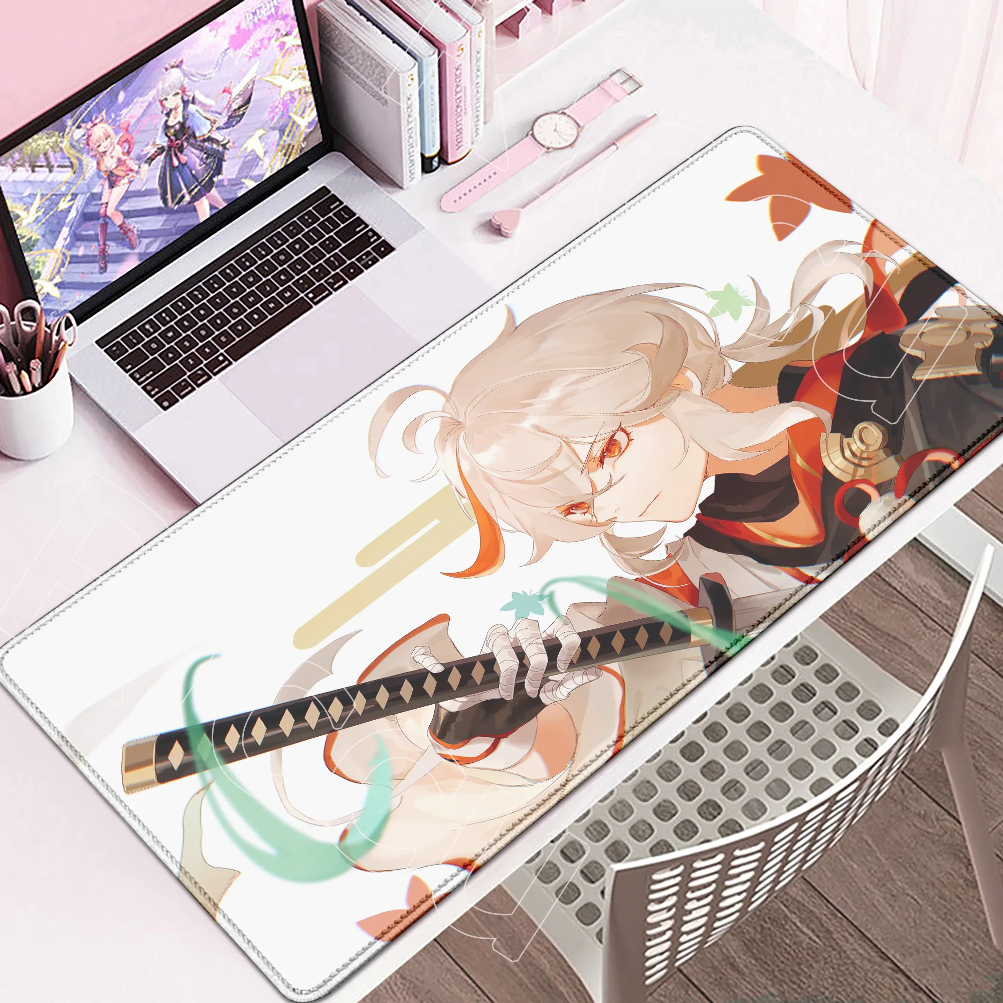 

HD Printing Cool Boy Kaedehara Kazuha Mouse Pad Genshin Impact Mousepad Keyboard Pad Computer Pad PC Gaming Accessories Desk Mat