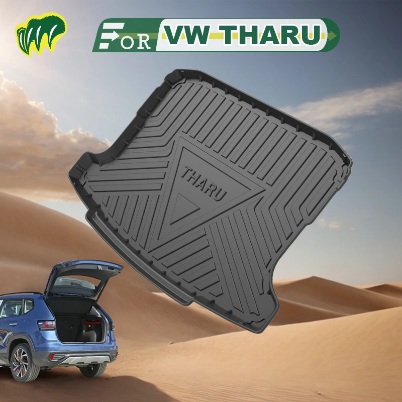 

For VW THARU 2wd 20 21 2022 2019-2023 Custom Fit Car Trunk Mat All Season Black Cargo Mat 3D Shaped Laser Measured Trunk Liners