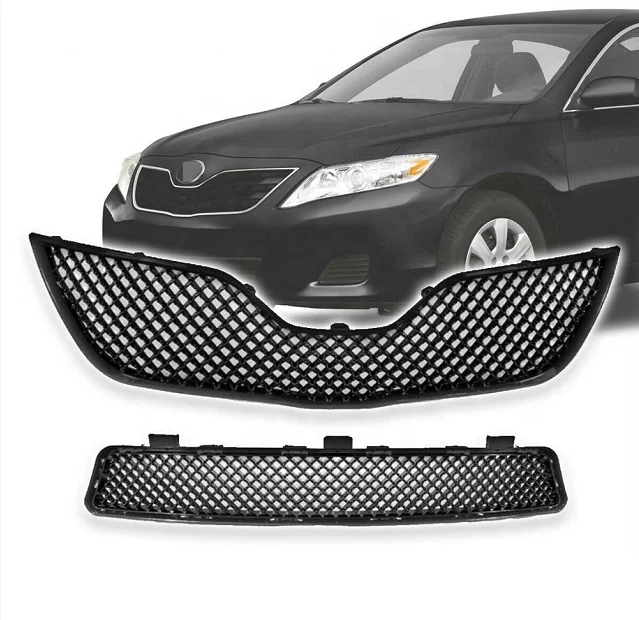 High Quality Hot Selling Auto Parts Factory Wholesale Honeycomb Mesh Upper Lower Bumper Grill Gloss For Camry 2010 Car Grills