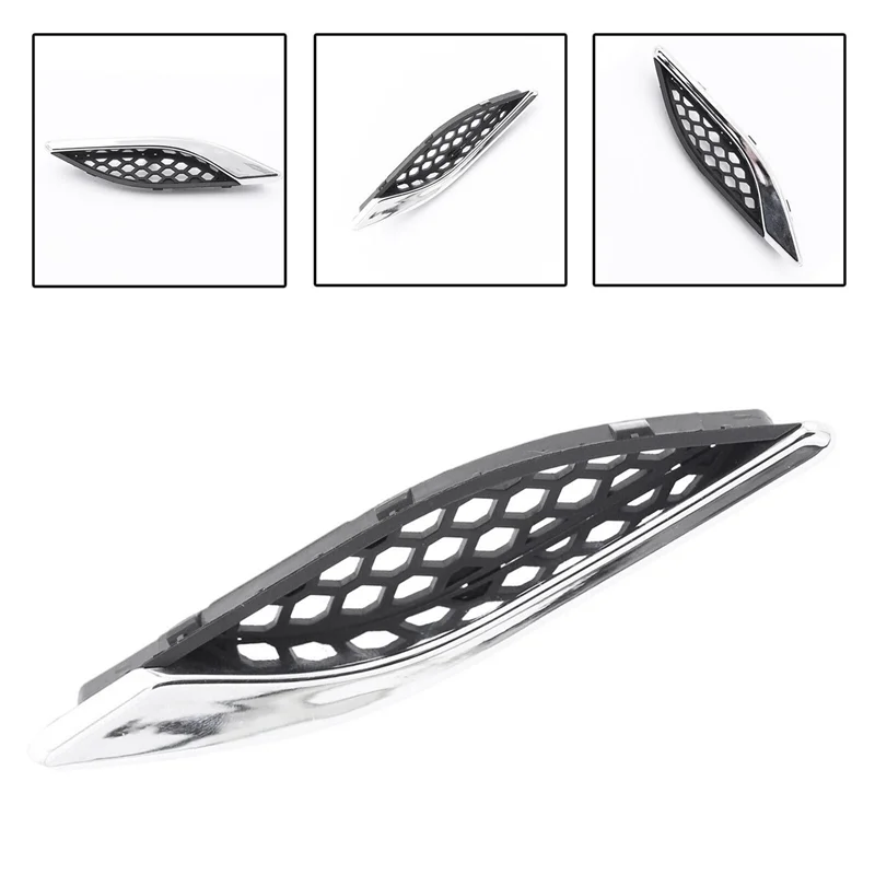 

A30F-1Pair Exhaust Vents Wing Chrome Strip 670029940 670029939 Parts For Maserati Ghibli 2014-2020 Car Fender Air Outlet Trim Co
