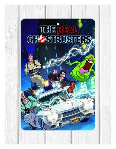 1x,THE REAL GHOSTBUSTERS CUSTOM  METAL WALL SIGN MAN CAVE OFFICE HOME