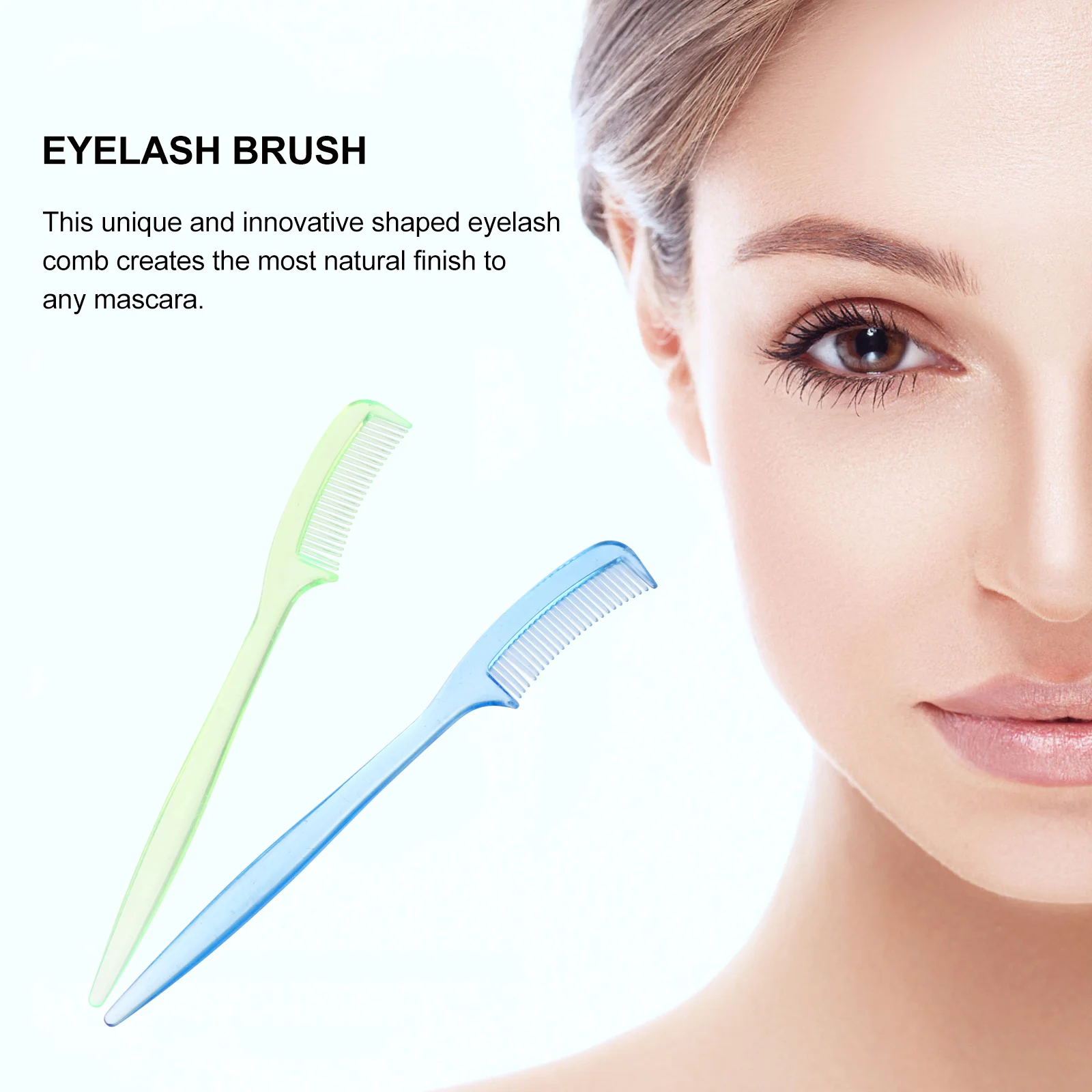 100pcs Eyelash Comb Brow Brush Mini Mascara Tool For Lash Separation Smudge Free Application Portable Makeup Essential Eyebrow