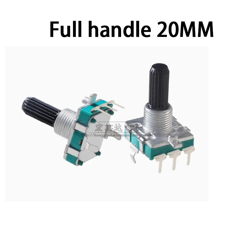 2PCS EC16 Rotary Encoder 24 Positioning 24 Pulse Digital Without Switch Can Rotate 360 Degrees Plum Blossom/half Axis/full Axis