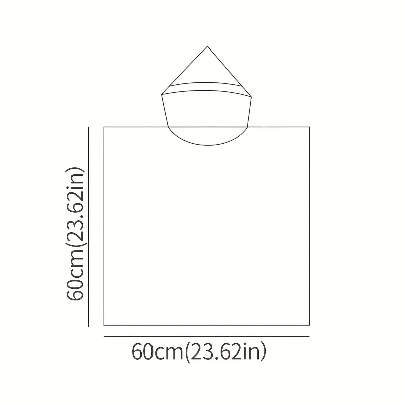 منشفة بغطاء للرأس للأطفال، بطانية قماط فائقة النعومة ماصة للرضع مع غطاء محرك السيارة منقوشة من البوليستر لحمام السباحة والشاطئ والسفر واليوجا #2