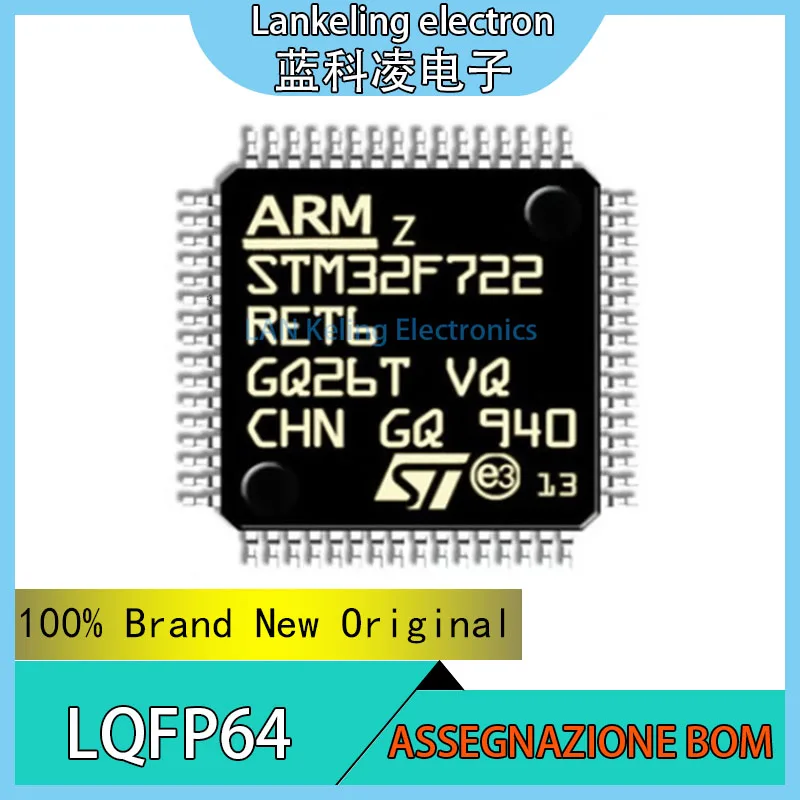 

STM32F722RET6 STM STM32F STM32F722 STM32F722RE STM32F722RET 100% Brand New Original MCU LQFP64 chip