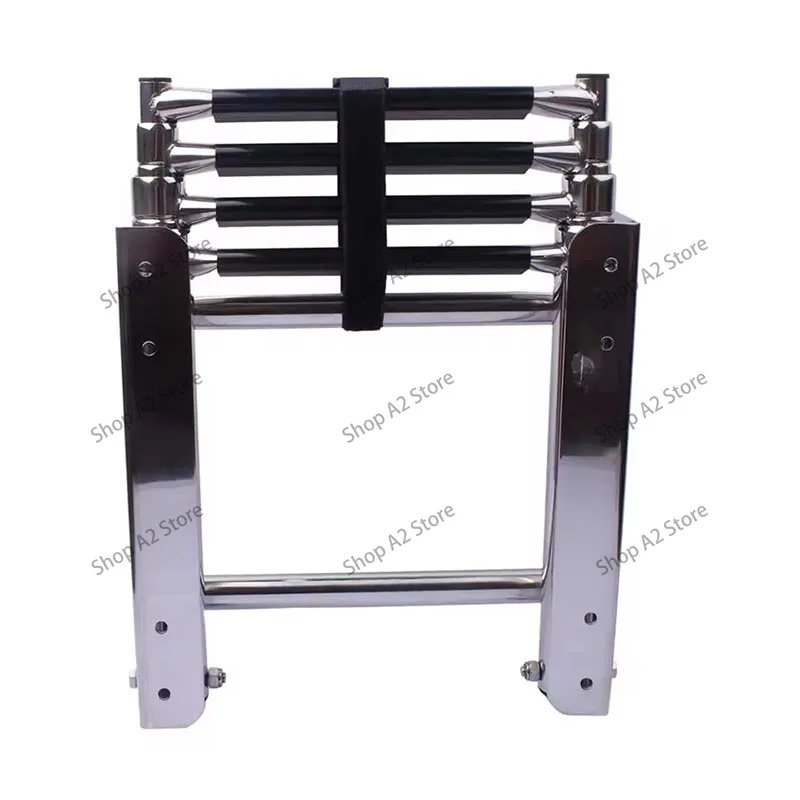 4 high strength slide stainless steel deck ladder marine ladder telescopic ladder steamship yacht 5