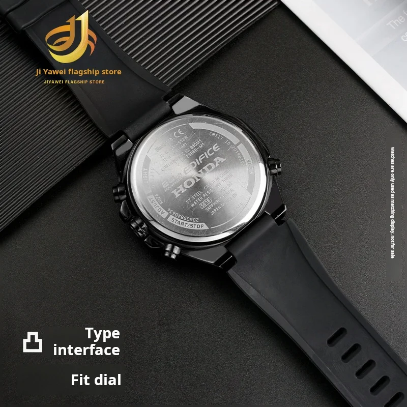 For Casio G-shock Steel Heart Gst-b200 EDIFICE ECB-10HR-1APR Watch Strap Gstb200 Silicone Watchband Rubber Bracelet accessories