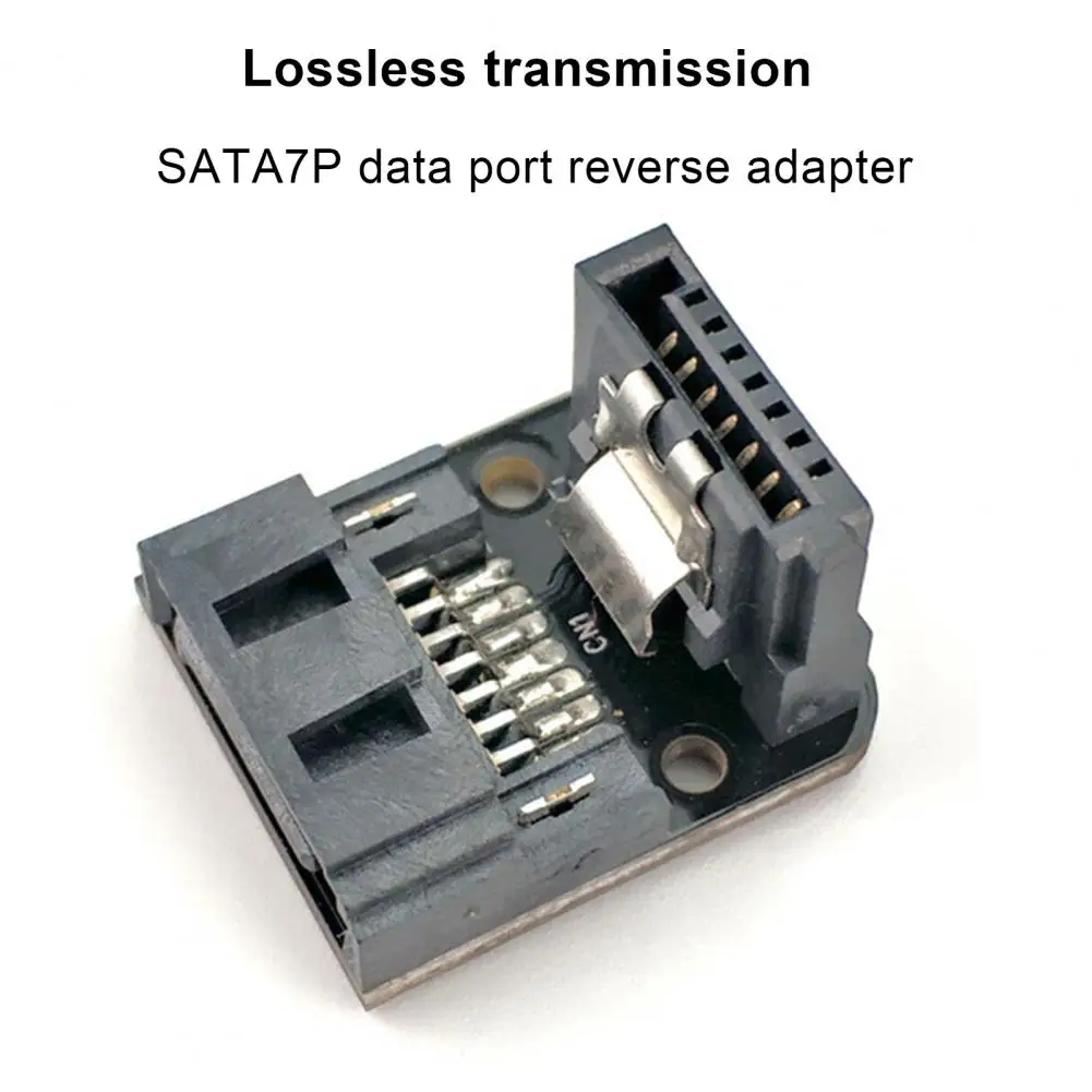 Sata Angled Adapter 6gbps Sata Adapter High-speed 90 Degree Sata Adapter for Computer Desktop Ssd Hdd Motherboard Male to Female