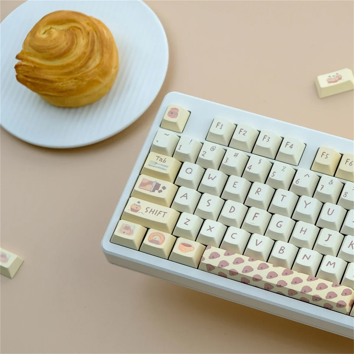 

Bread Dog, Keycap PBT Original Height, Sublimation, Mechanical Keyboard Suitable, Customized