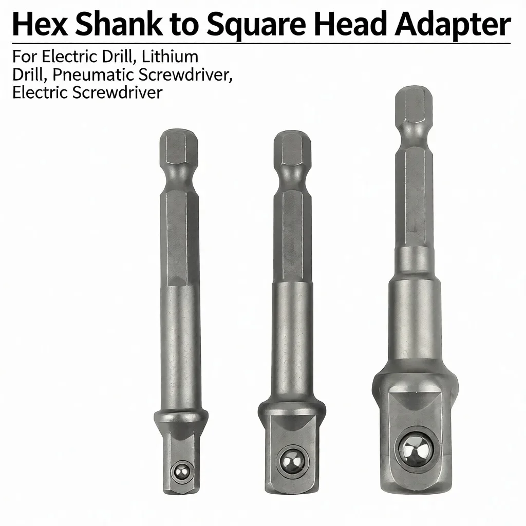 1/4 3/8 1/2 65-73MM Hex Shank Convert Socket Adapter Ball Ad Conversion Connecting Rod Joint Extension Rod