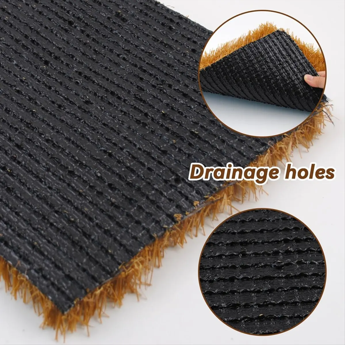 Y17A 6Pcs Washable Chicken Nesting Pads,Chickens Nesting Pads Artificial Grass Rug Reusable Hens Nest Boxes Pad