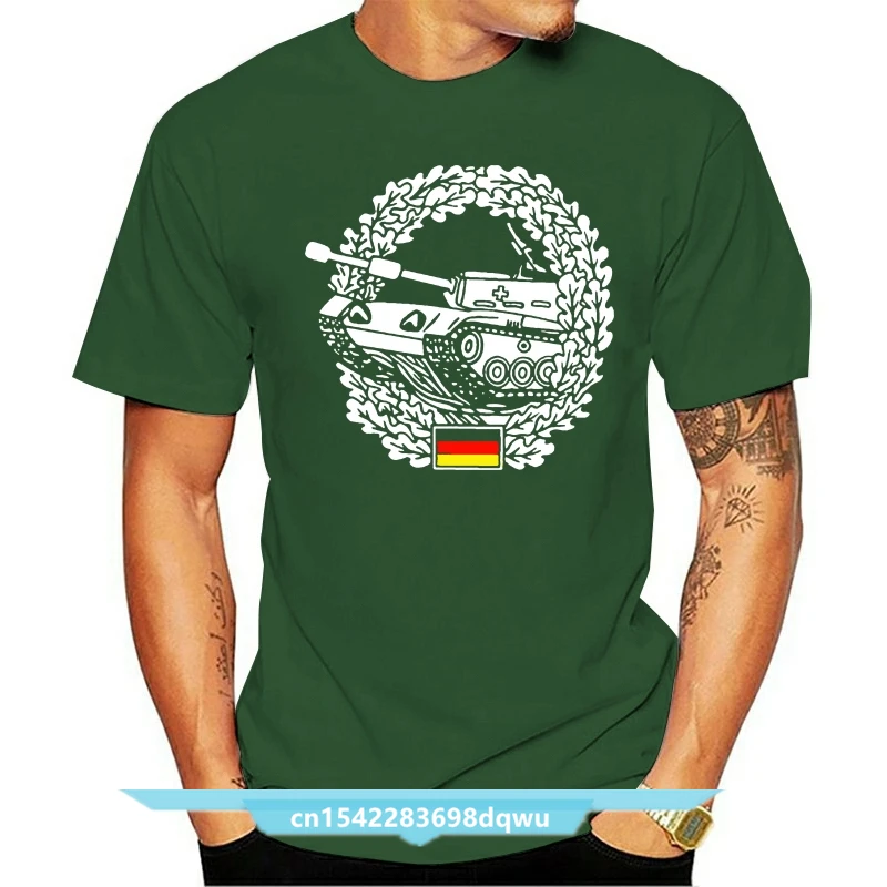 2021 New Cotton Tee Shirt Panzertruppe Barett BW PzTrp Abzeichen Bundeswehr - T Shirt Summer T-shirt