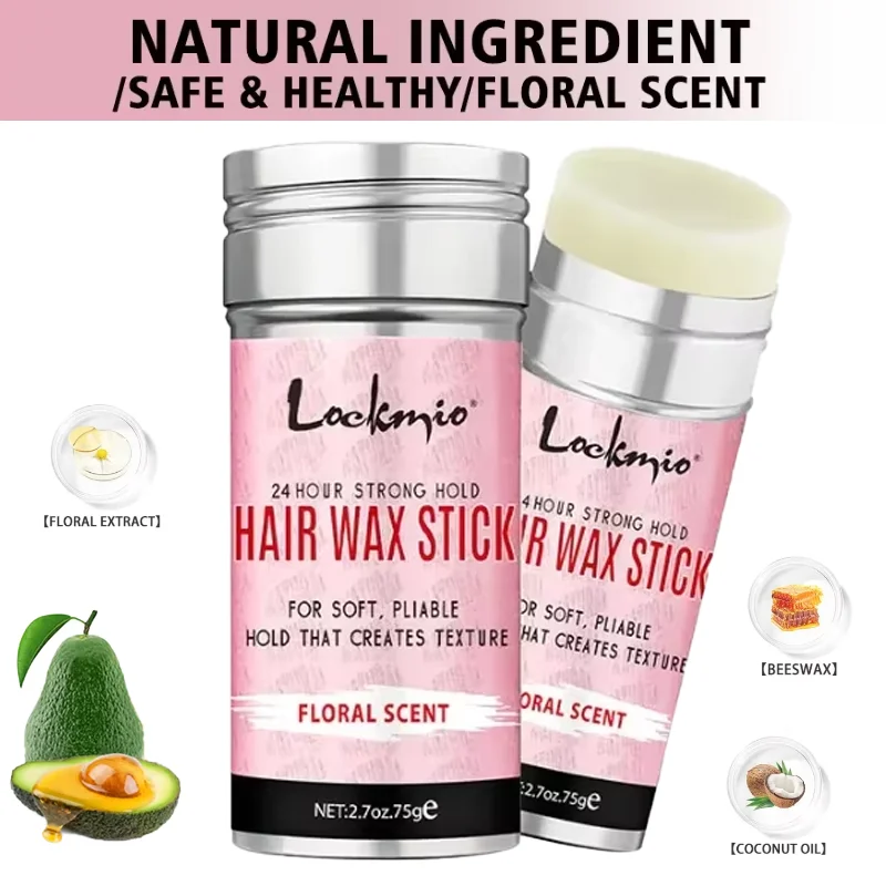 

Профессиональный женский воск для укладки, помада против вьющихся волос, разглаживающая сломанная часть волос, грязевая грязь, контроль волос, восковой стержень для натуральных париков