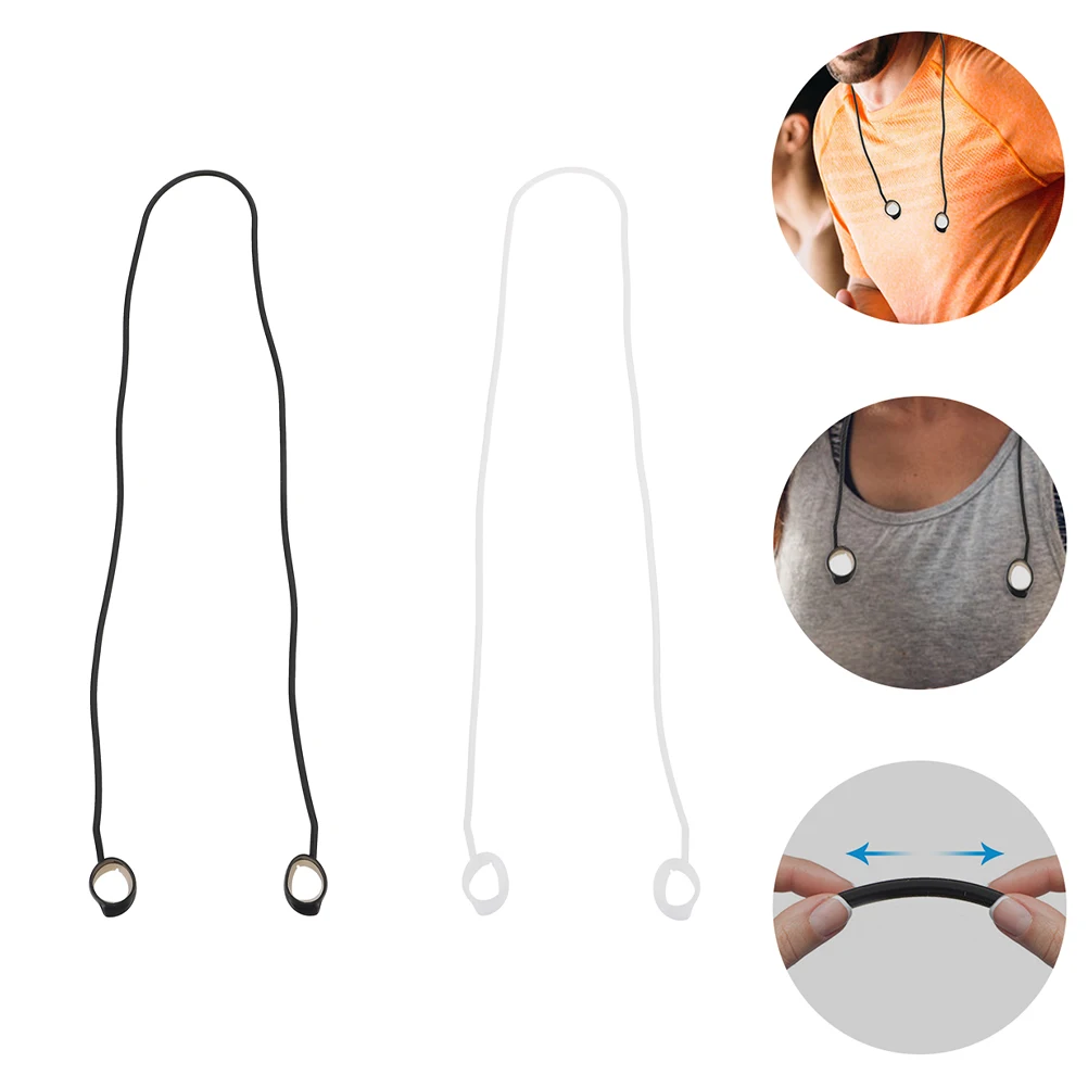 

2pcs Anti-Lost Rope For Wireless Earbuds Silicone Earphone Leash Strap For Running Yoga Sports Earbuds Cord Portable Audio