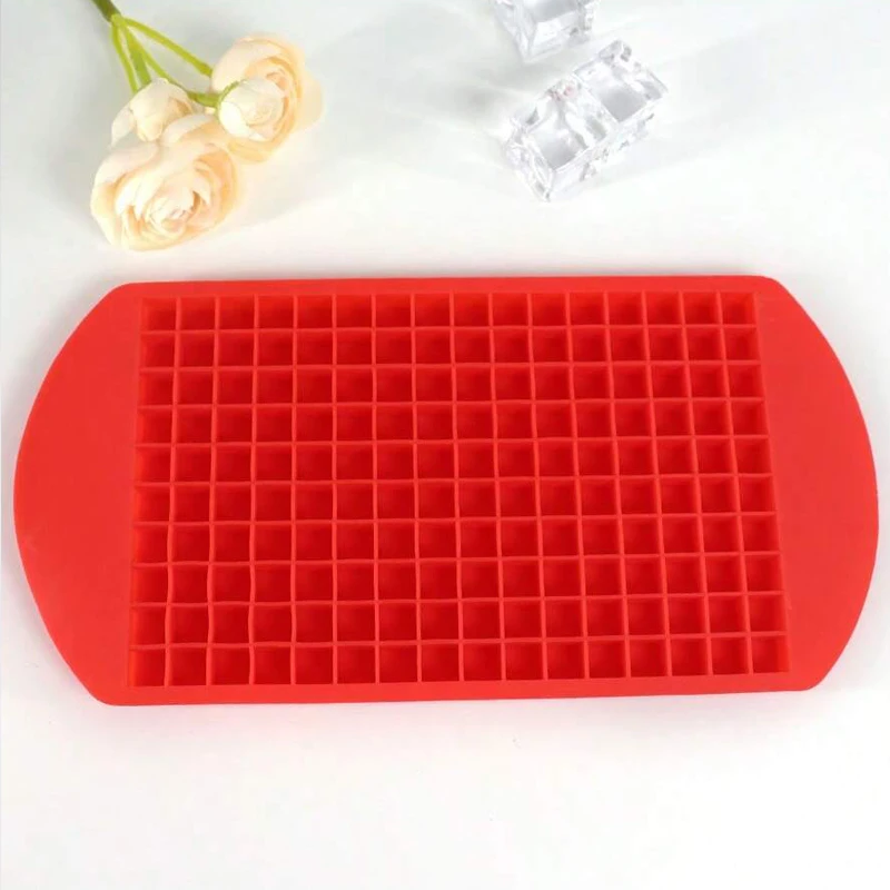 Mini moule à glaçons de 1cm, 160 cavités, plateau à glace en Silicone pour Cubes Ultra petits, machine à glaçons carrée DIY pour boissons et Cocktails, 1 pièce