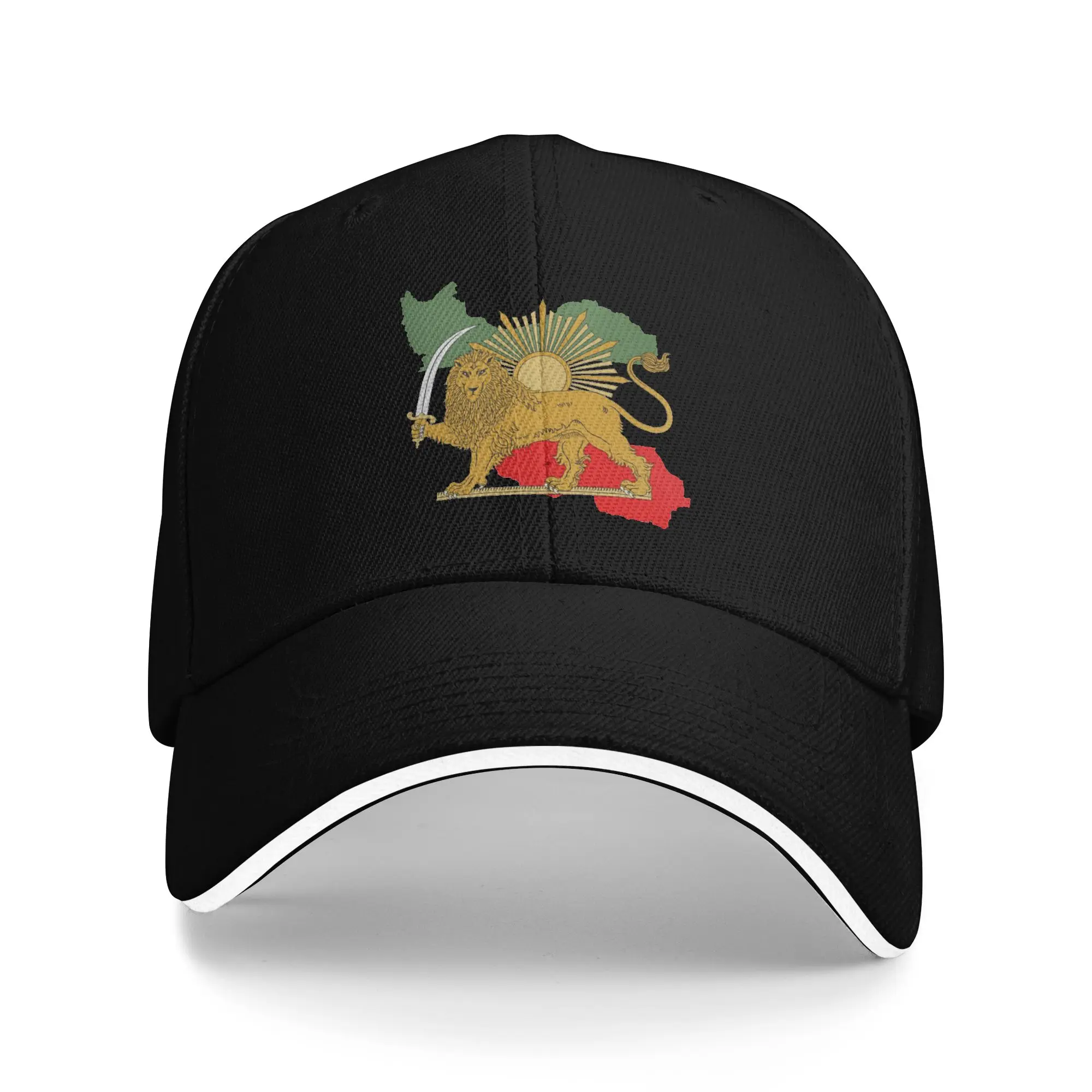 Gorra de Béisbol con Bandera de Irán, Persia, con el León y el Sol de Shir o Khorshid, para Hombre y Mujer, Gorra Deportiva con Visera para Golf