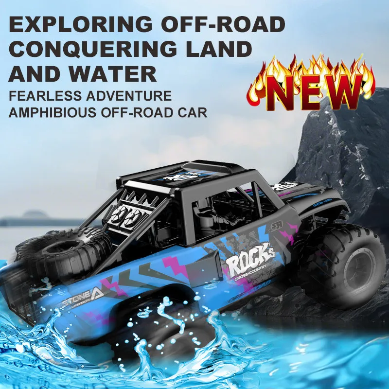 

1/16 Amphibious All Terrain Remote Control Car Toys 2.4 GHz Waterproof RC Trucks Wireless Remote Control Toy
