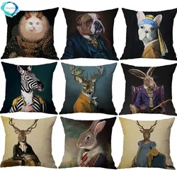 Nordic Fashion Animal Cartoon Printing Cushion Cover Sofa Decoration Pillowcase Bedroom Decoration Pillowcase  pillow cases