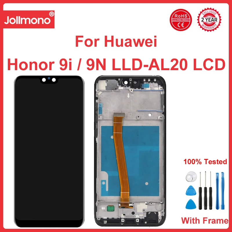 5.84'' Lcd Display For Honor 9i Lcd Display Touch Screen With Frame Digitizer Assesmbly Parts For Honor 9i 9N Lcd