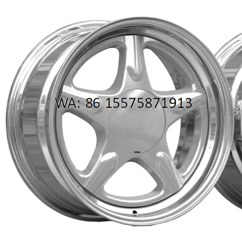HZR 17x10 40mm ET40 Deep Dish 4 Hole 4x108 PCD 2 Piece Silver Aluminum Alloy Car Wheels for 1993 Universal Fitment