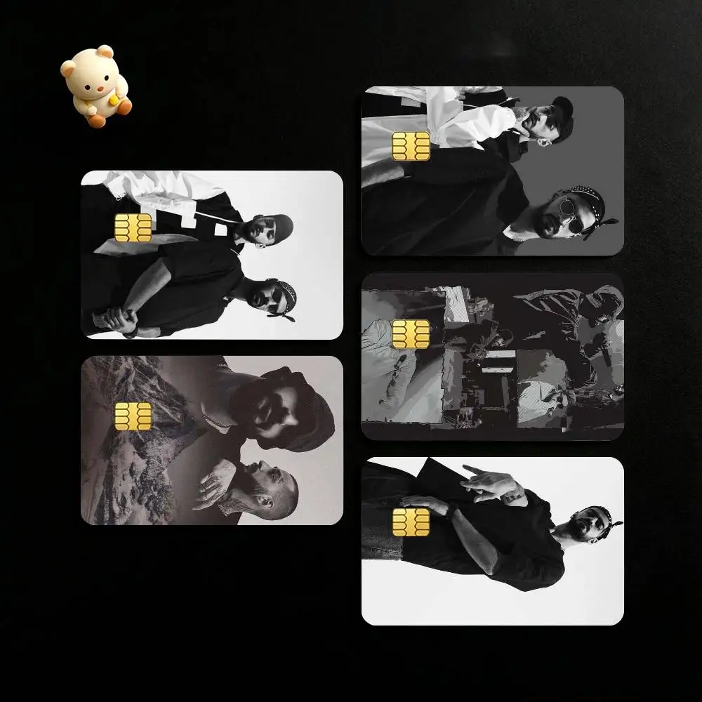 Rap Group Miyagi and Andy Panda Credit Card HD Stickers Small Chip Waterproof Sticker Game Card Decal Gift