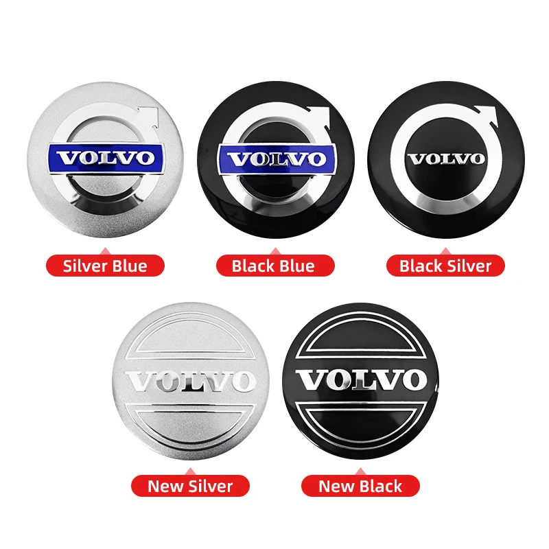Adesivos para Tampa Central de Roda de Carro 56mm 60mm 65mm para Volvo XC40 XC60 V60 V40 XC90 V50 S60 V70 S90 AWD Acessórios Automotivos