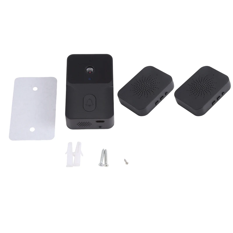 Outdoor High-Definition Camera Anti-Theft Door Bell Set Kit Night Vision Monitor Door Phone Voice