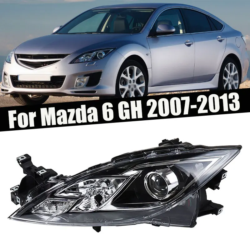 

Внешние аксессуары для Mazda 6 GH 2007-2013, передний бампер автомобиля, ксеноновая галогенная фара, сигнальная лампа, корпус фары без лампы