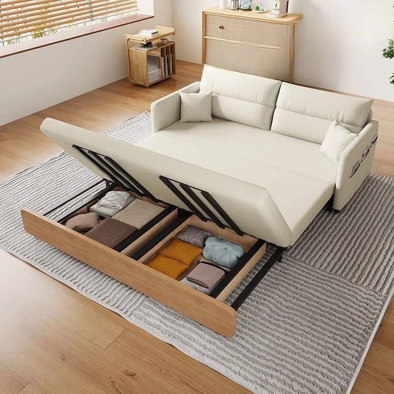 Sofa bed dual-purpose foldable multi-functional bedroom storage living room small apartment