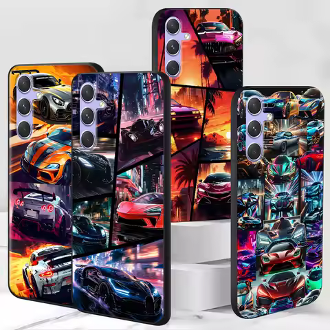 Cool Sports Car Case for Samsung Galaxy A51 A53 A54 A31 A52 A12 A13 A21s A22 A32 A11 A22 A33 A41 A52s A73 A14 TPU Phone Cover