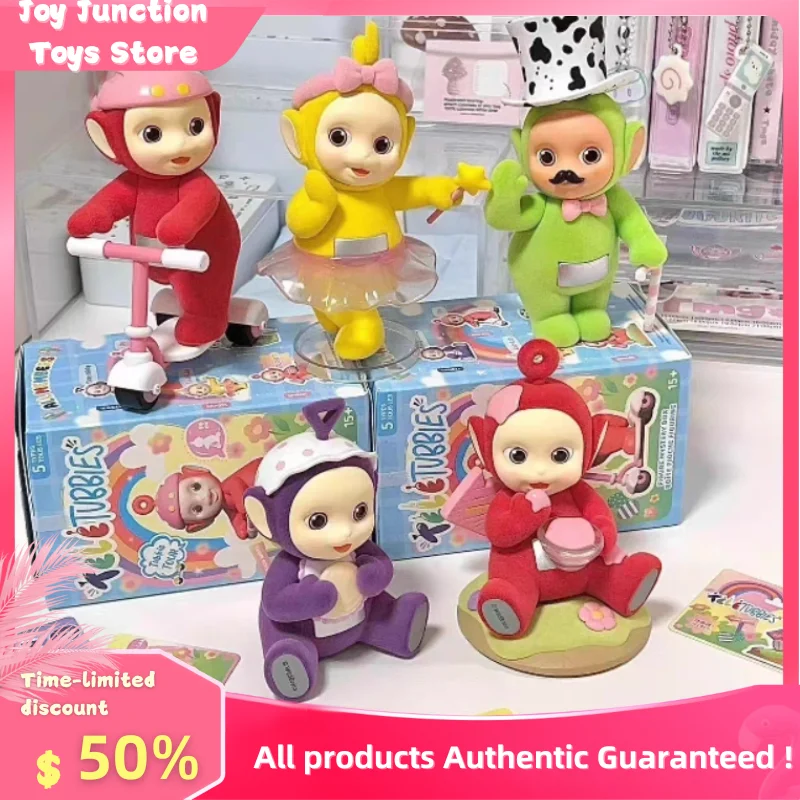 

Genuine Miniso Teletubbies Baby Travel Series Blind Box Figures Creative Children'S Toys Surprise Gifts Car Decorative Ornaments