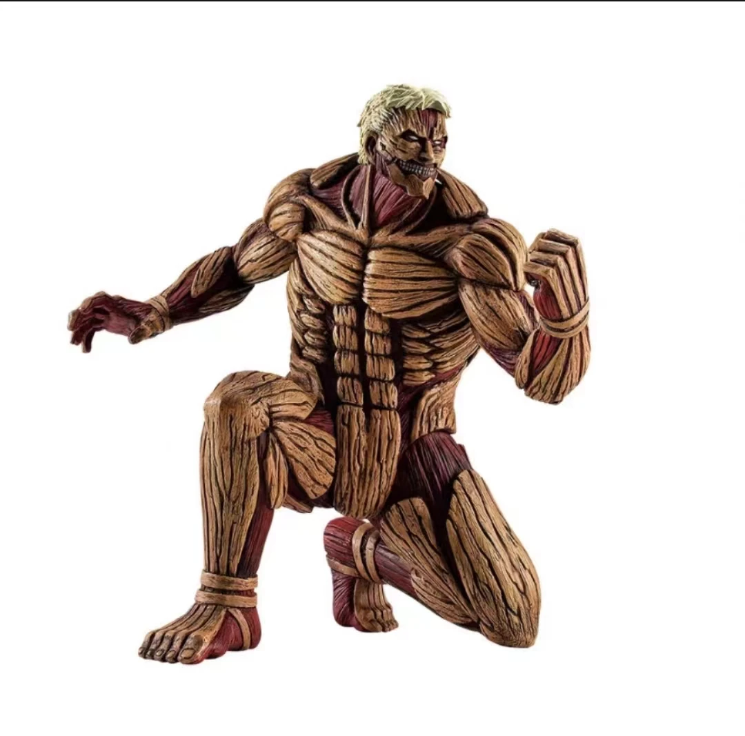 

In Stock Original Reiner Braun The Armored Titan Anime Figure Attack on Titan Small Statuemodel Toy Collectible Body Model Toys
