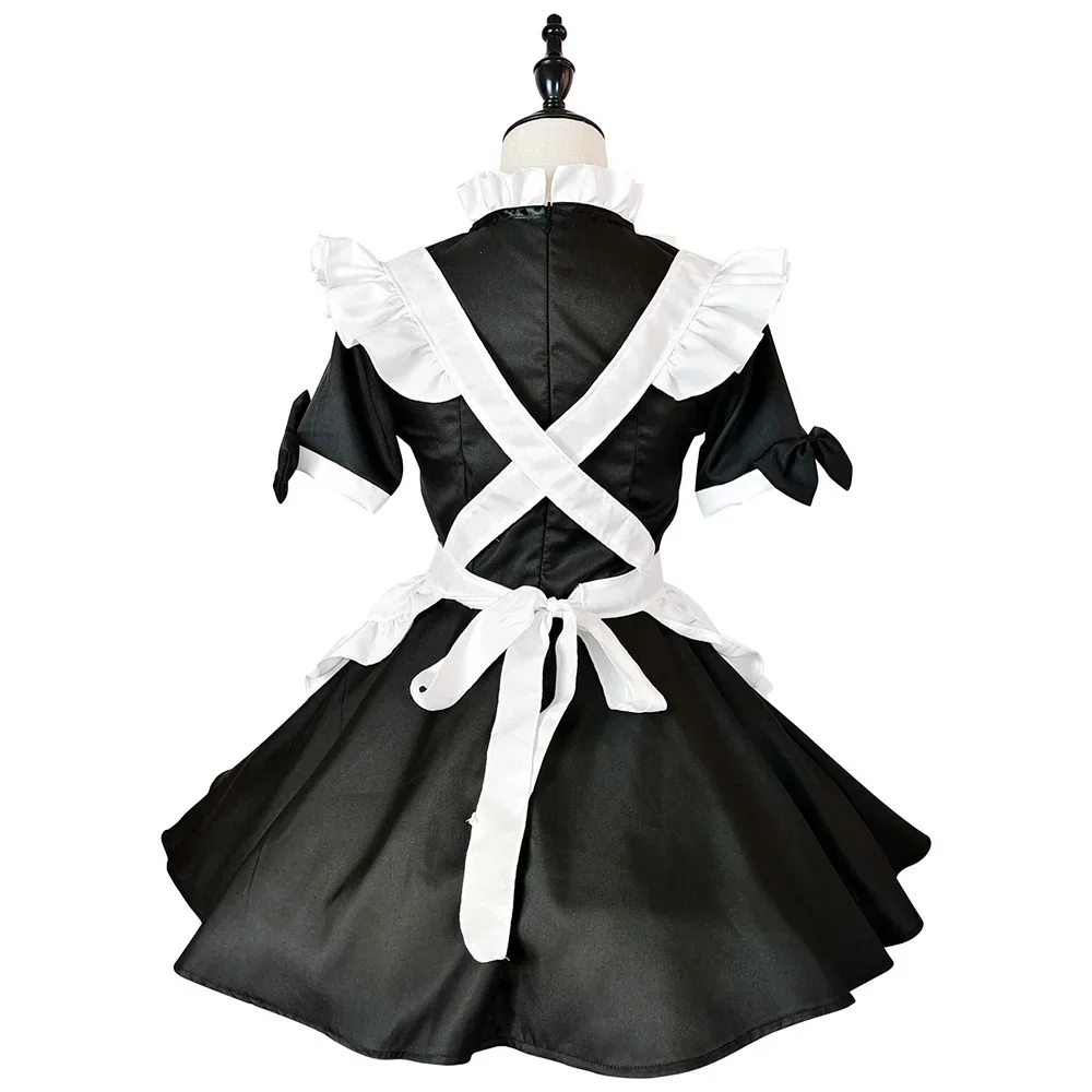 Cute Bear Lolita Maid Dress Cosplay Panda Maid Dress Waitress Costumes